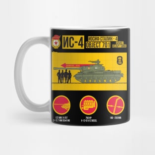 Infographics of the USSR IS-4 tank Mug